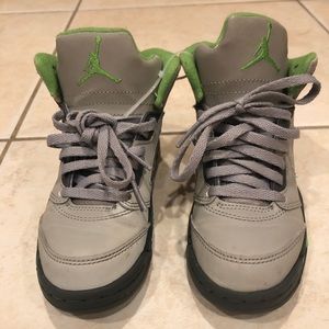 JORDAN AIR 5 RETRO- Green Bean size 12C